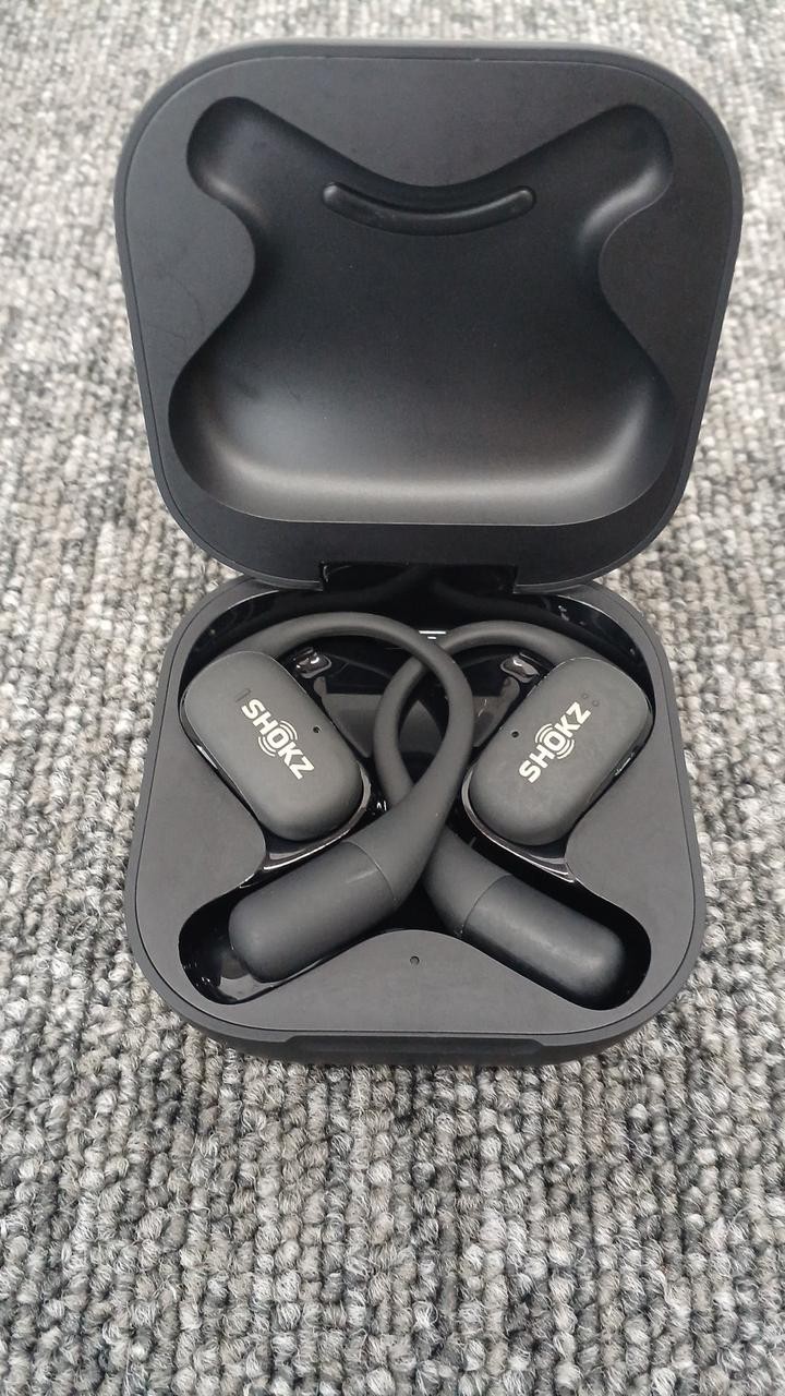 Shokz OpenFit Open-Ear True Wireless Earbuds Lightweight Secure Fit Comfort