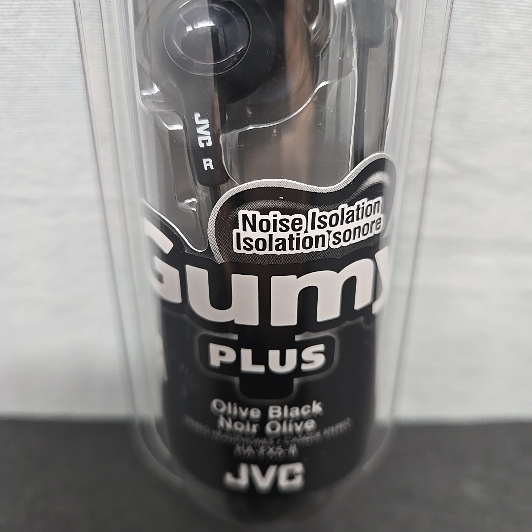 JVC Gumy PLUS HA-FX5-B In-Ear Headphones – Olive Black