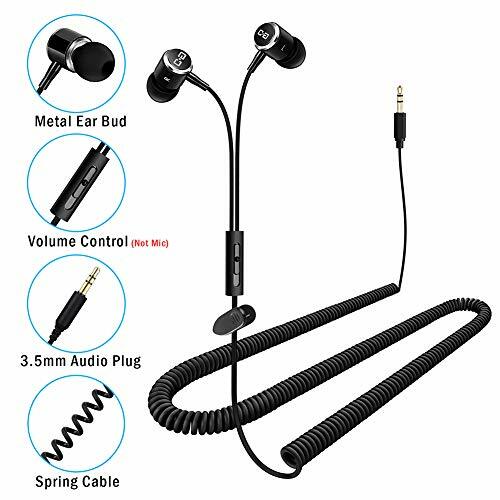 Headphones for TV with LONG CORD Earbuds 12FT / 3.5M Extension Cable Earphones