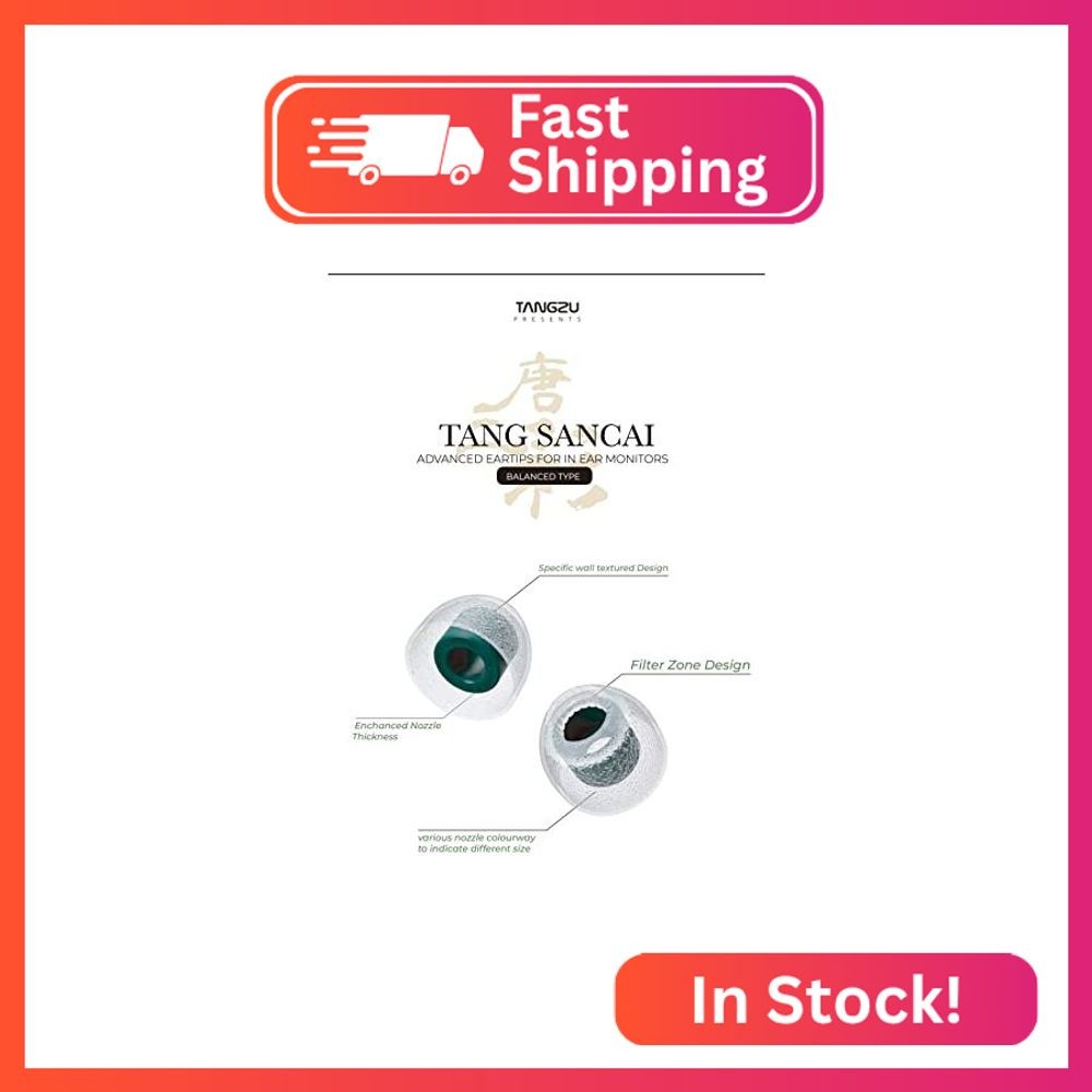 Linsoul TANGZU Tang Sancai in Ear Monitor Ear Plugs, 3 Pairs, Matte Texture Stra