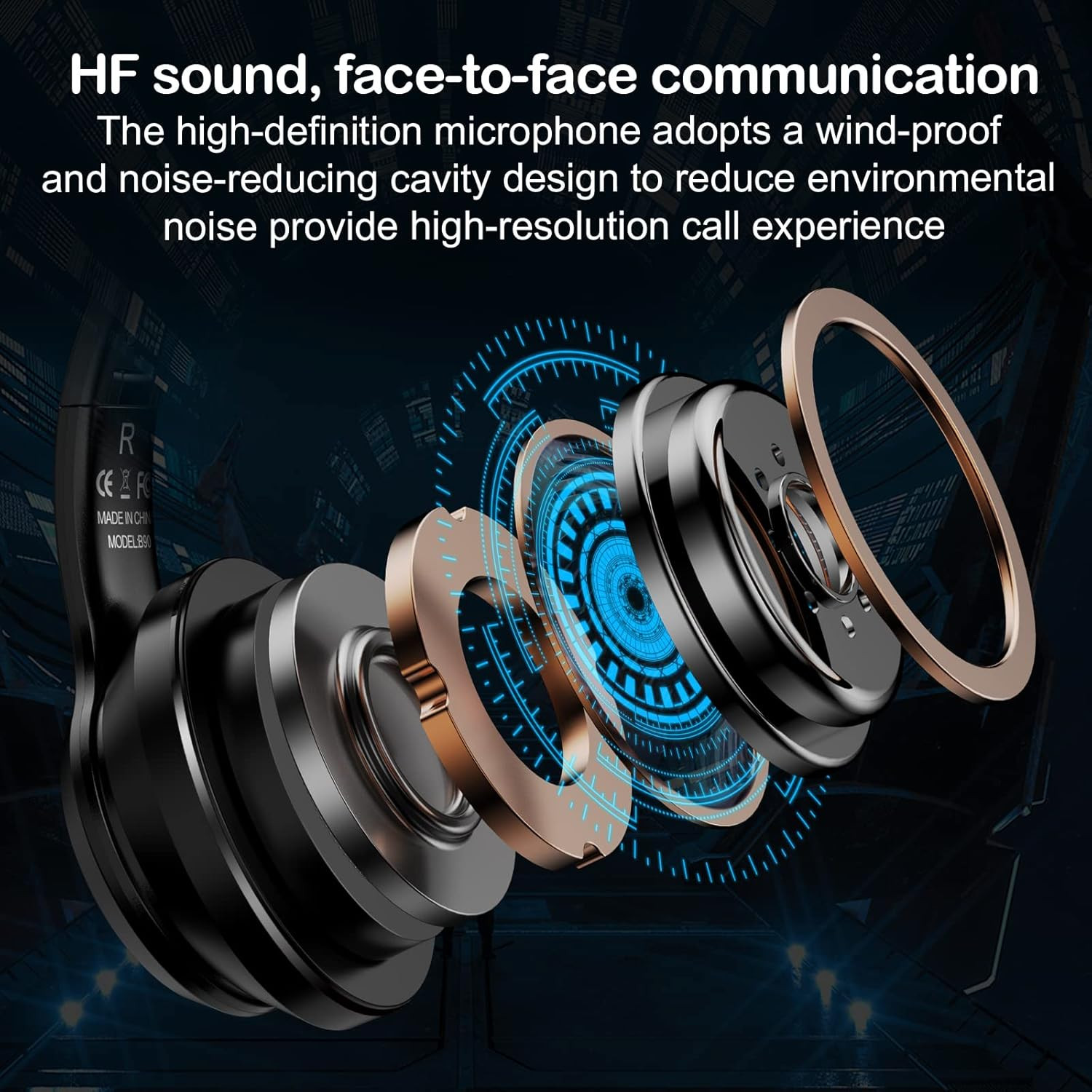 Bluetooth Cat Ear Headphones for Kids & Adults, Wireless & Wired Mode Foldable H