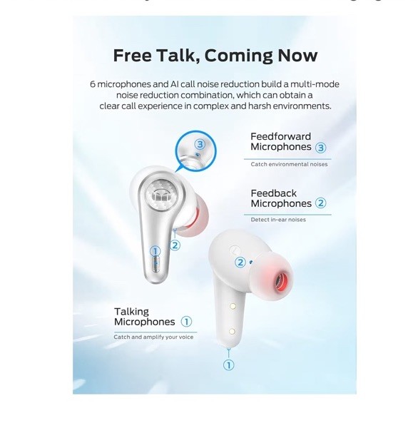 Monster Clarity 8.0 Hybrid Active Noise Cancelling Wireless Earbuds,