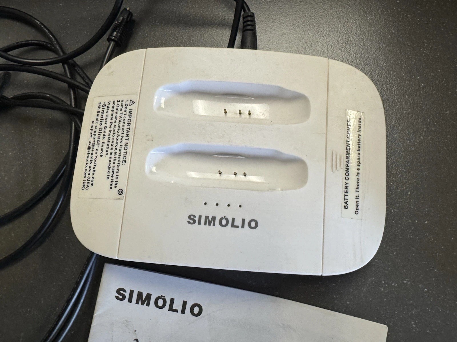 SIMOLIO SM-824D 2.4GHz Wireless Headset for TV Listening *FAST SHIPPING*