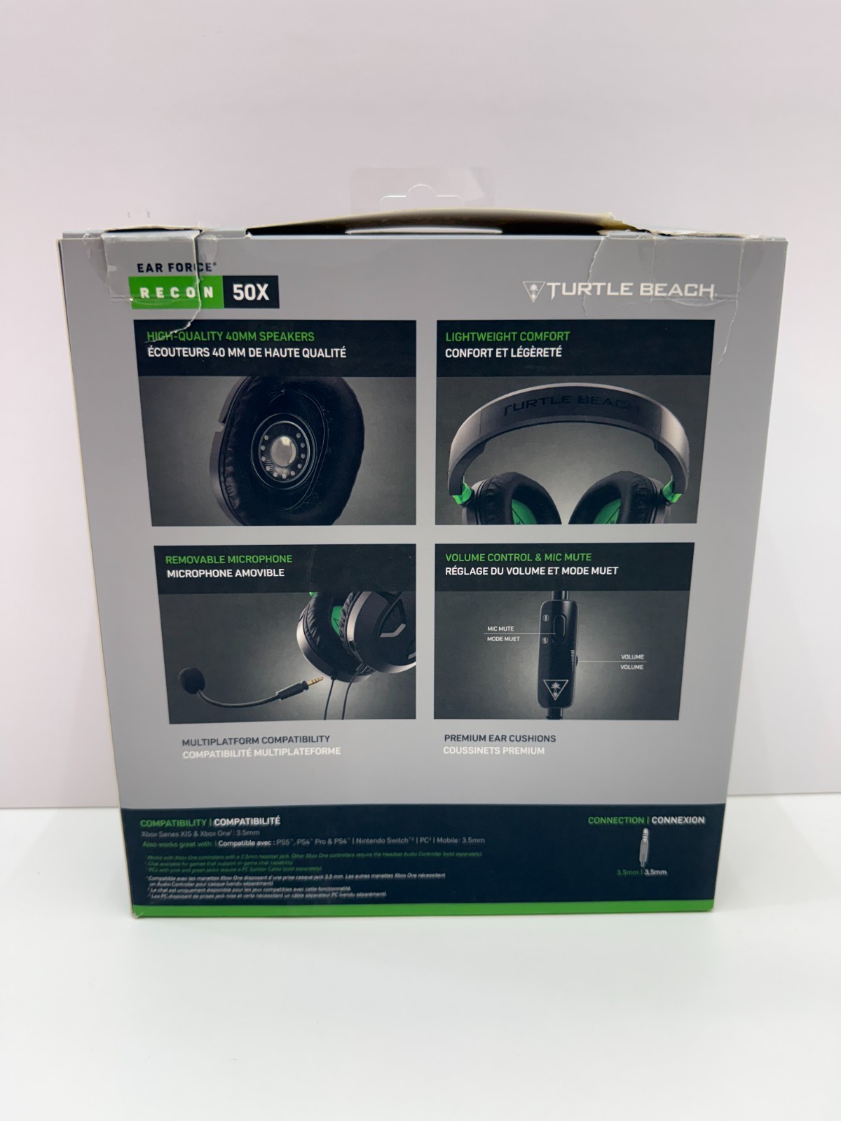 Turtle Beach Recon 50X Wired Gaming Headset for Xbox – Black/Green