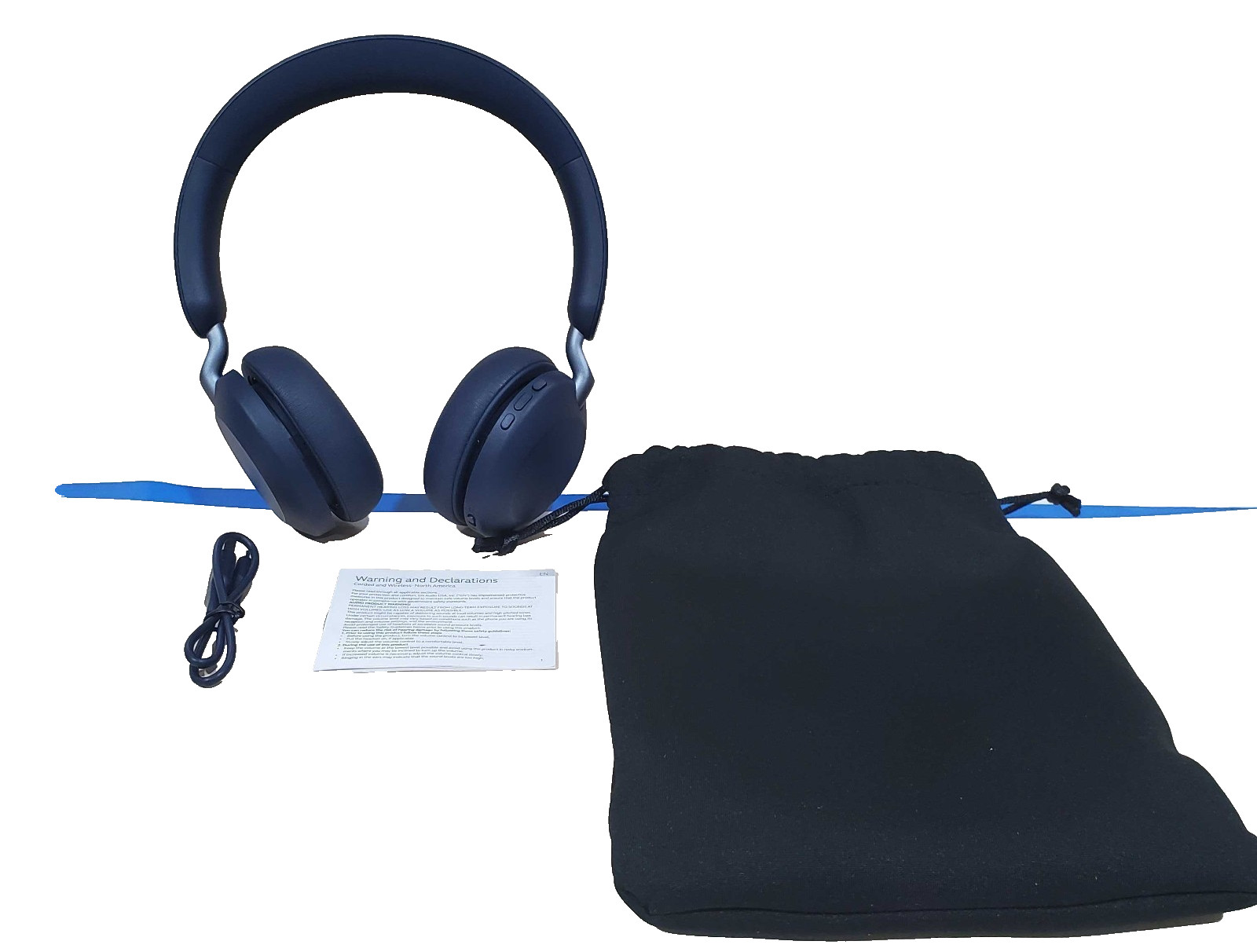 Jabra Elite 45h Wireless Bluetooth On-Ear Headphones Navy