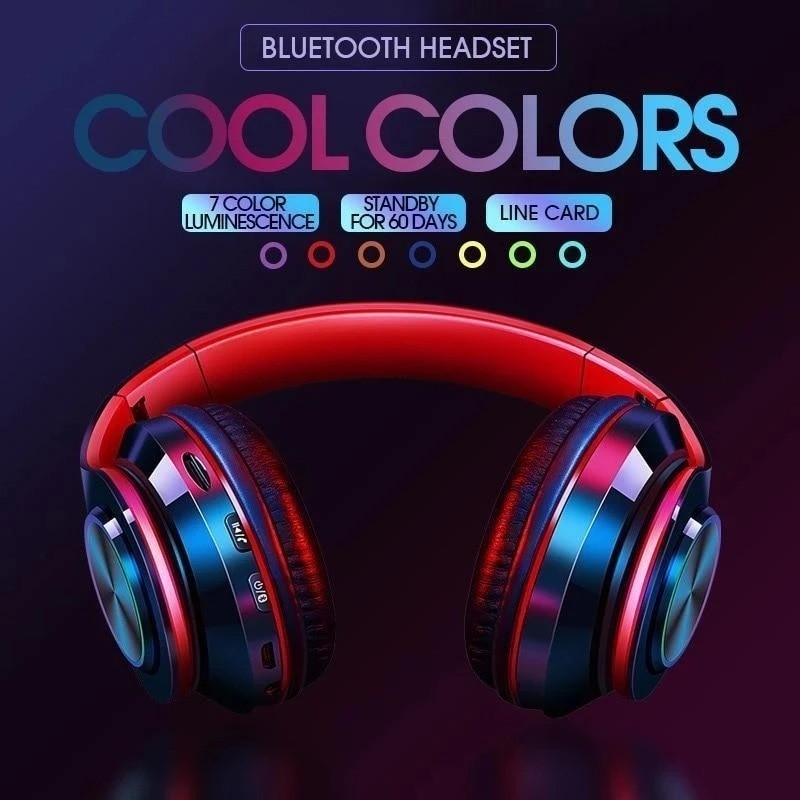 Super Bass Wireless Bluetooth Headphones Foldable Stereo Earphones Headsets Mic