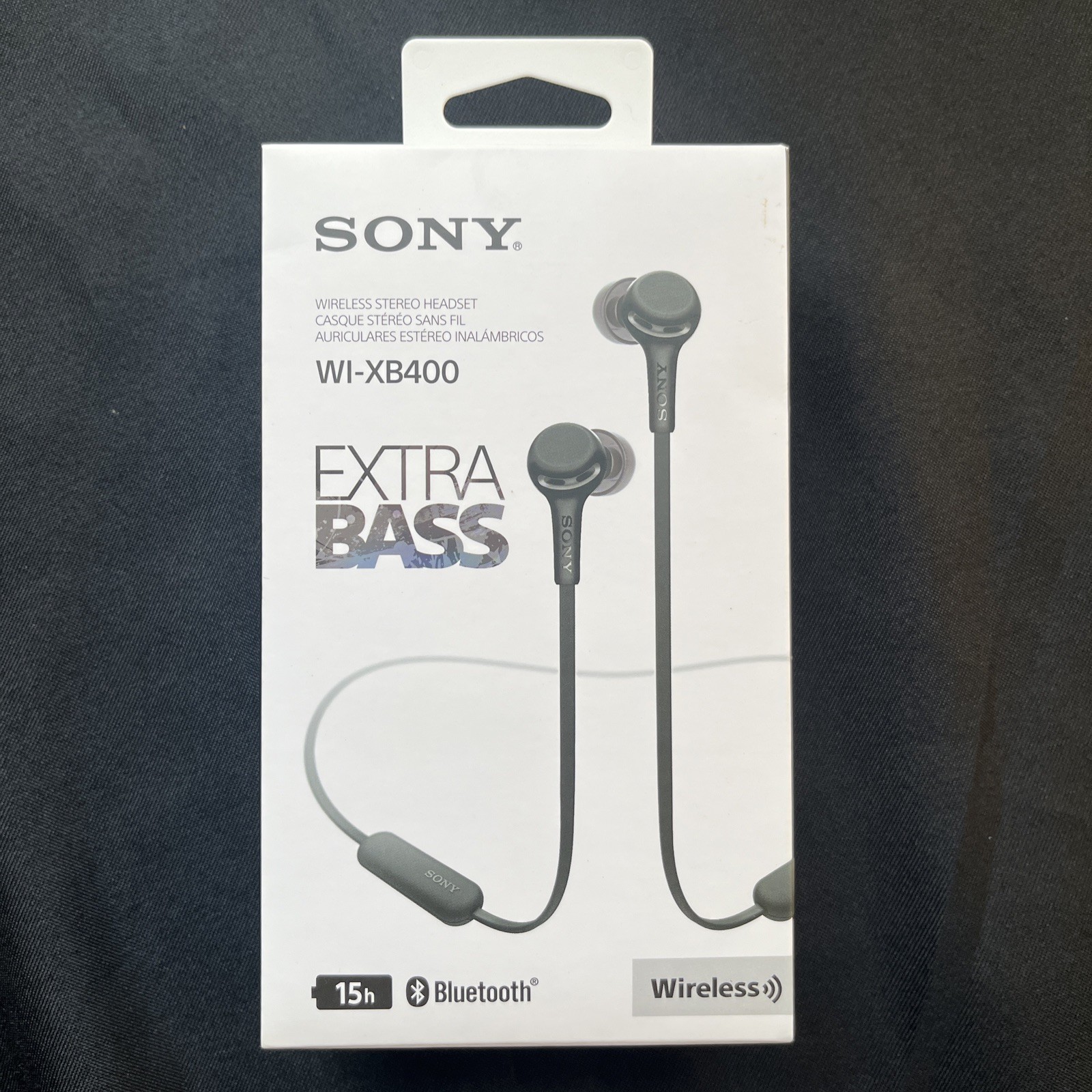 Sony WI-XB400 Wireless In-Ear Extra Bass Headphones w/Mic for Phone Call sealed