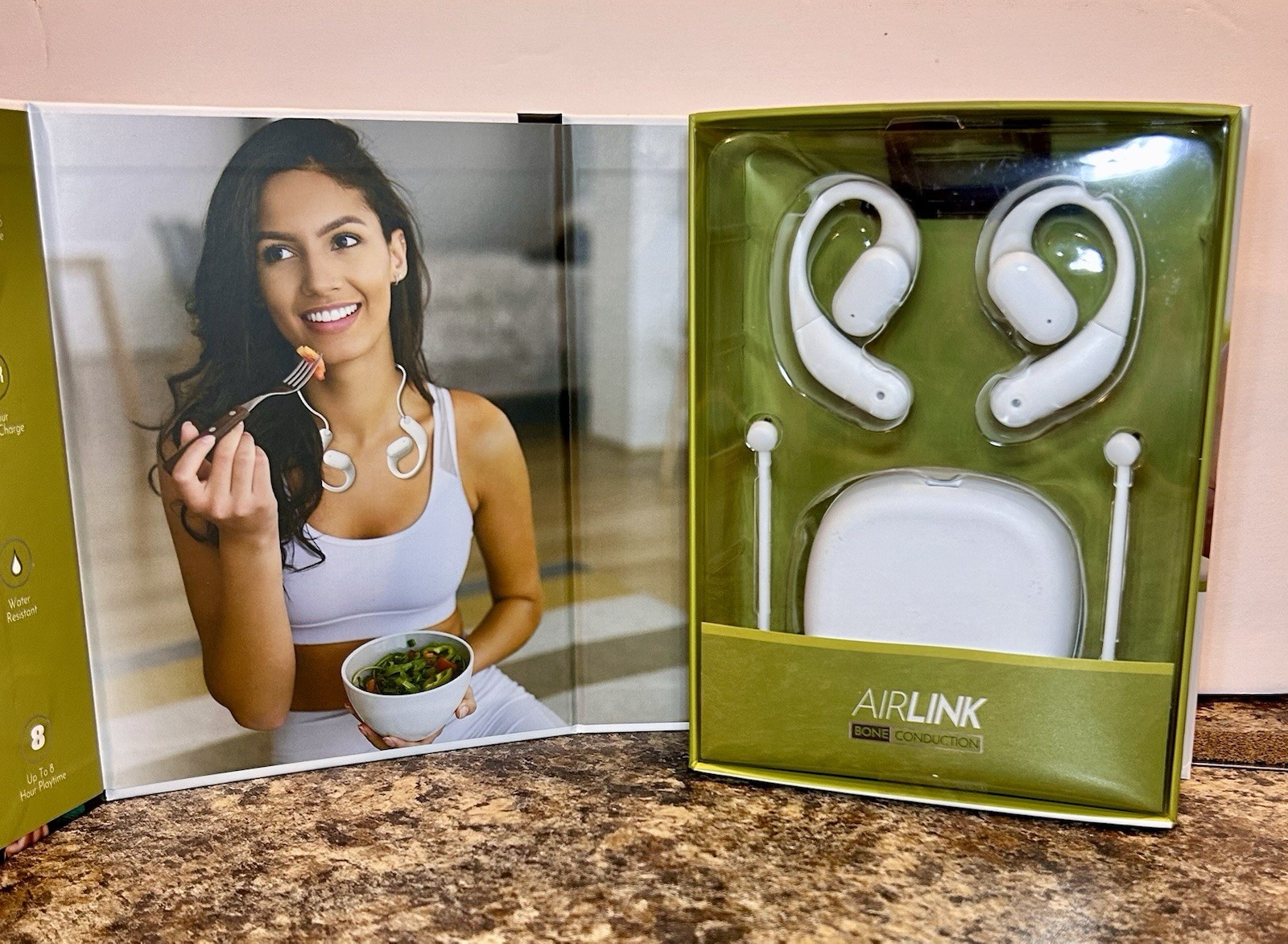 Bluestone Airlink Bone Conduction Bluetooth Headphones White Water Resistant