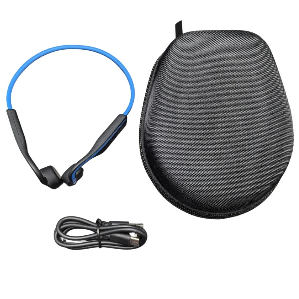Shokz OpenMove Wireless Bone Conduction Bluetooth Open Ear Sport Headphones Blue