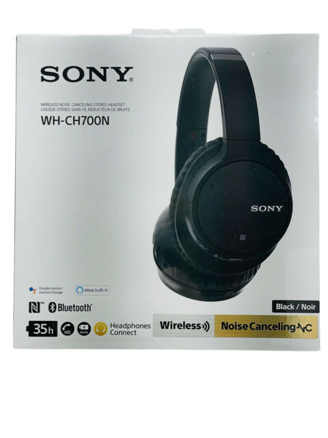 Sony WH-CH700N Wireless Over-Ear Headphones – Black