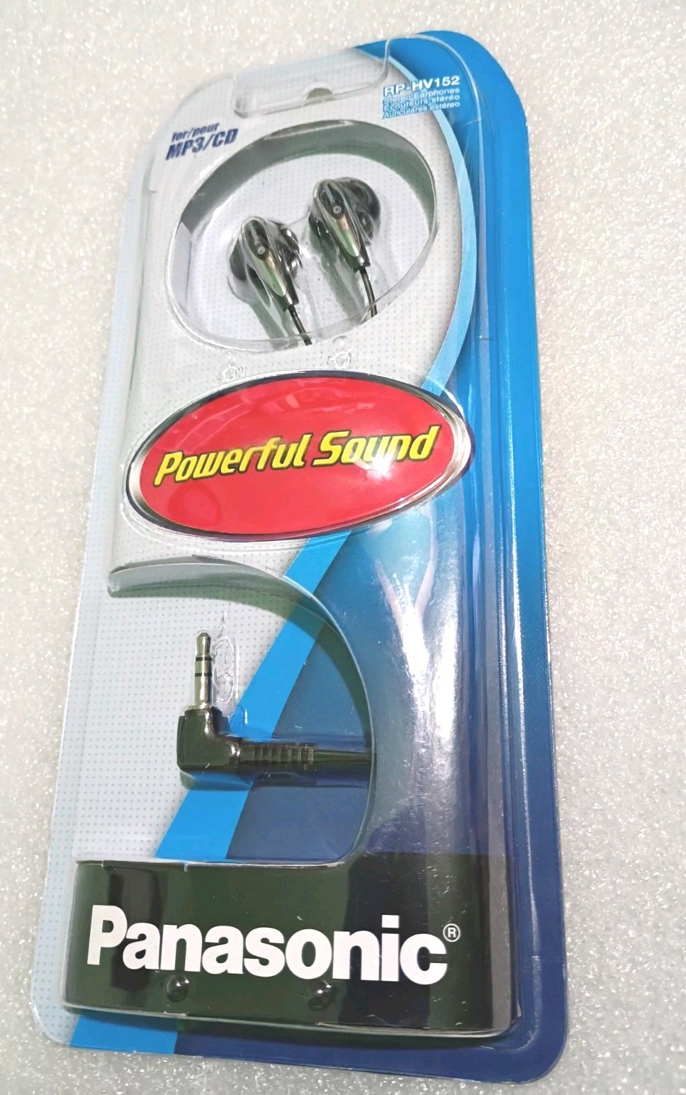Panasonic RP-HV 152 Black Stereo Corded Earphones / Earbuds 3.5mm (1/8″) Jack