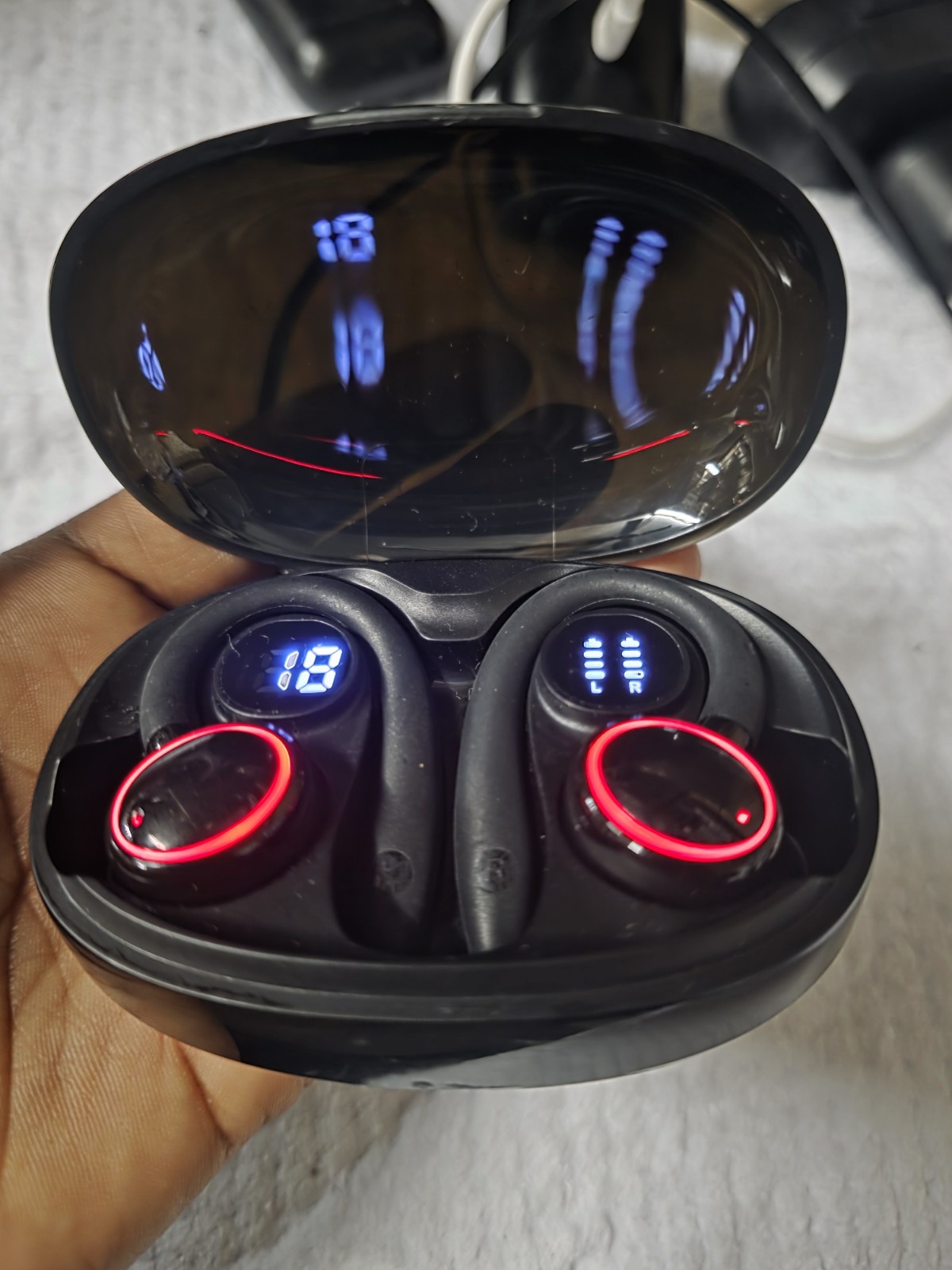 Wireless Earbuds Bluetooth 5.4 Headphones Sport Over Ear Buds Noise Canceling