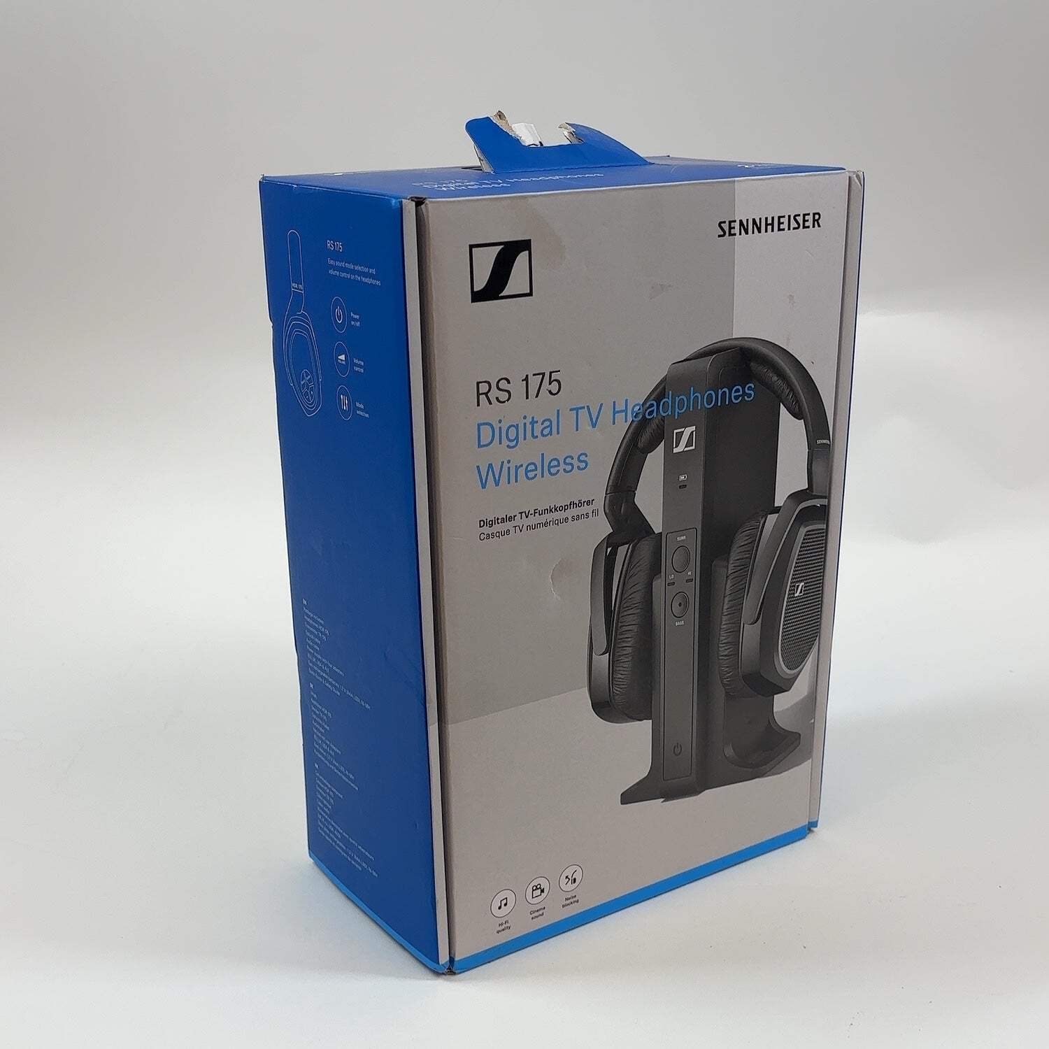 New Sennheiser RS 175 Wireless On-Ear Bluetooth Headphones Black 508676