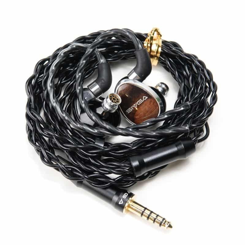 SIVGA Nightingale HiFi In-Ear Monitors Planar Driver Wood Faceplate 4.4mm Used