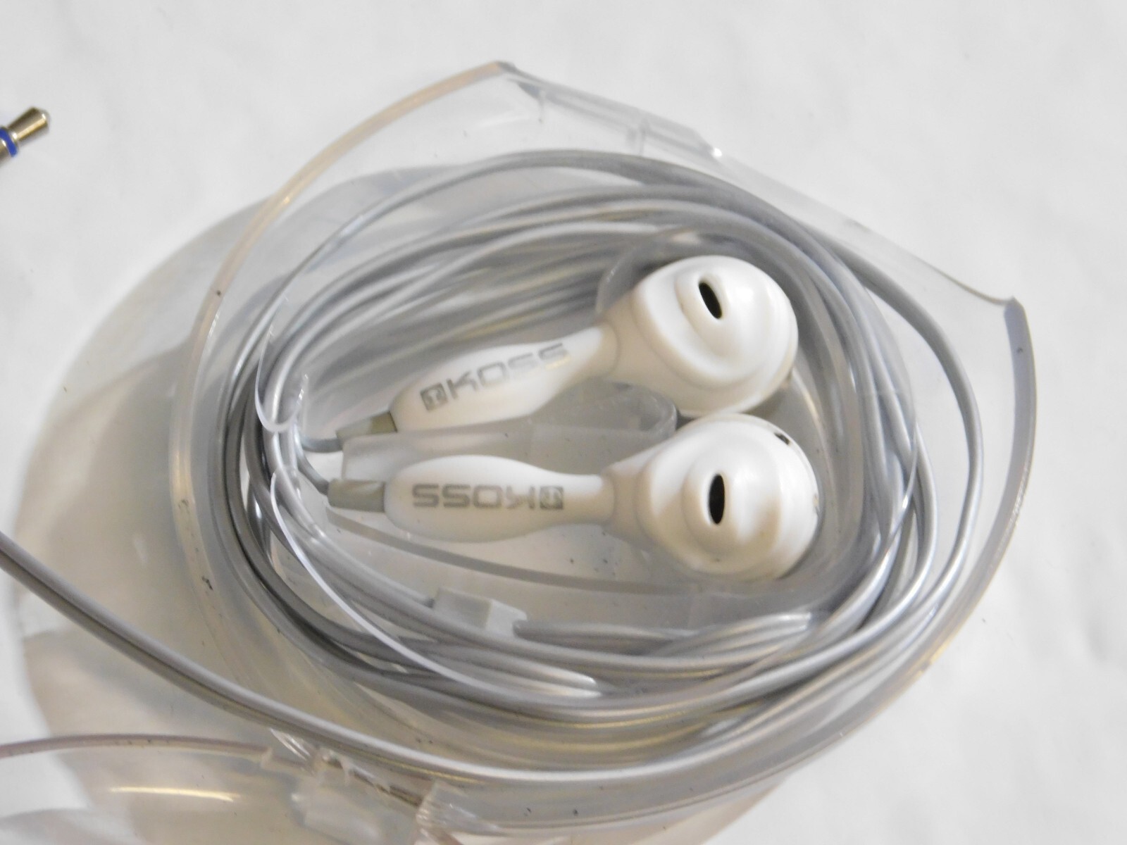 Koss White in Ear Headphones 4′ Cord Ships from USA Seller