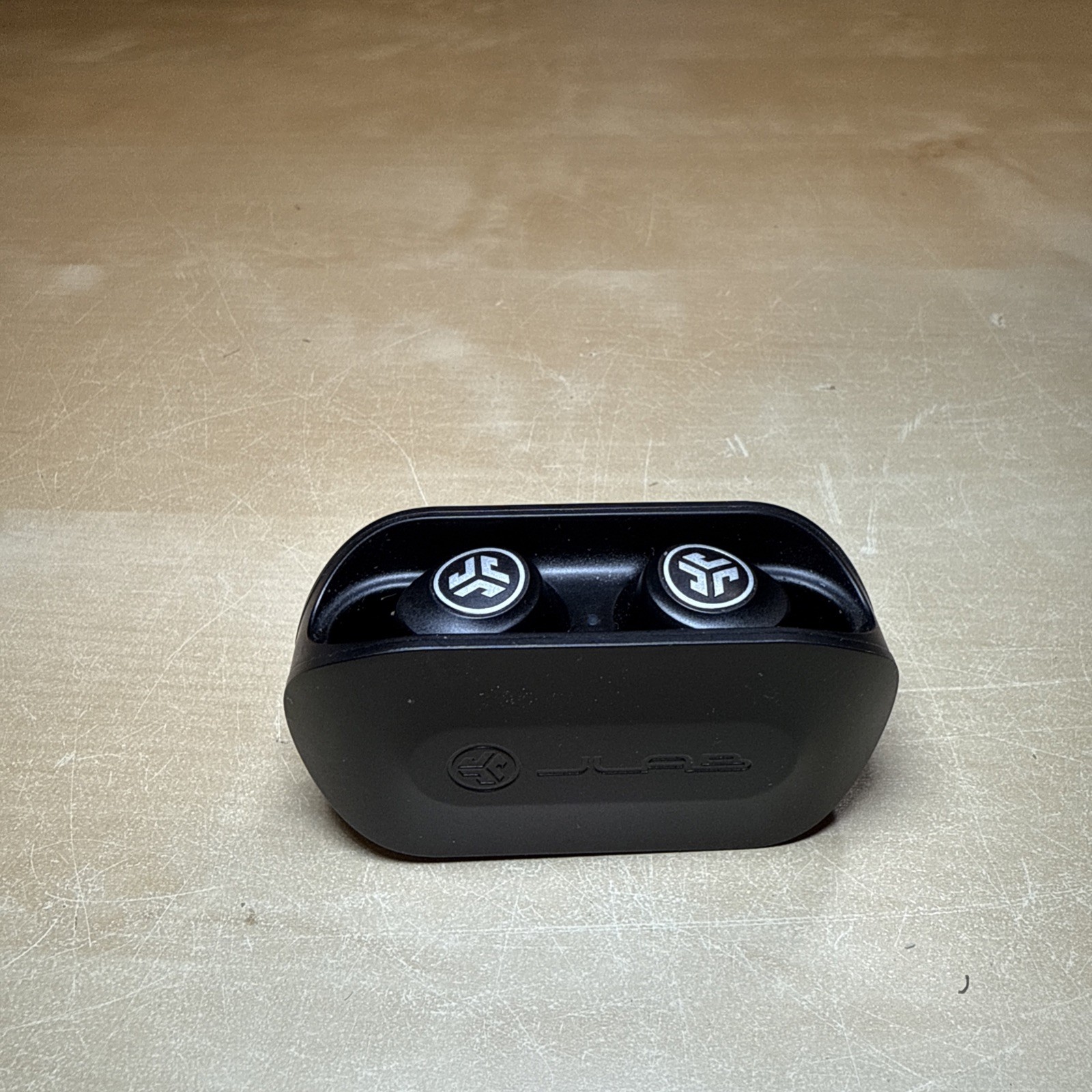 JLab Go Air True Wireless Bluetooth Earbuds + Charging Case – Good Condition