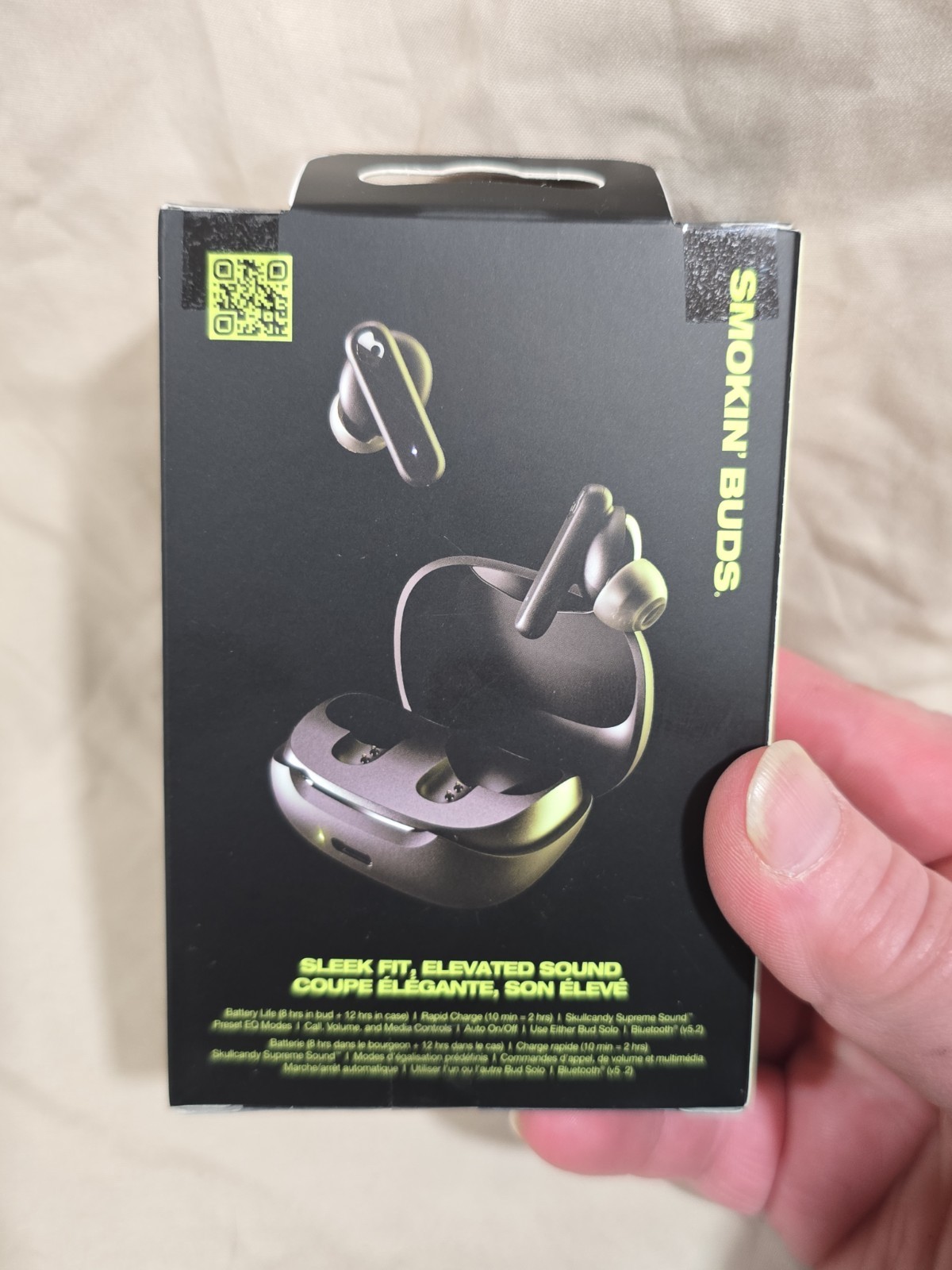 Skullcandy Smokin’ Buds Wireless In-Ear Earbuds – True Black NIB