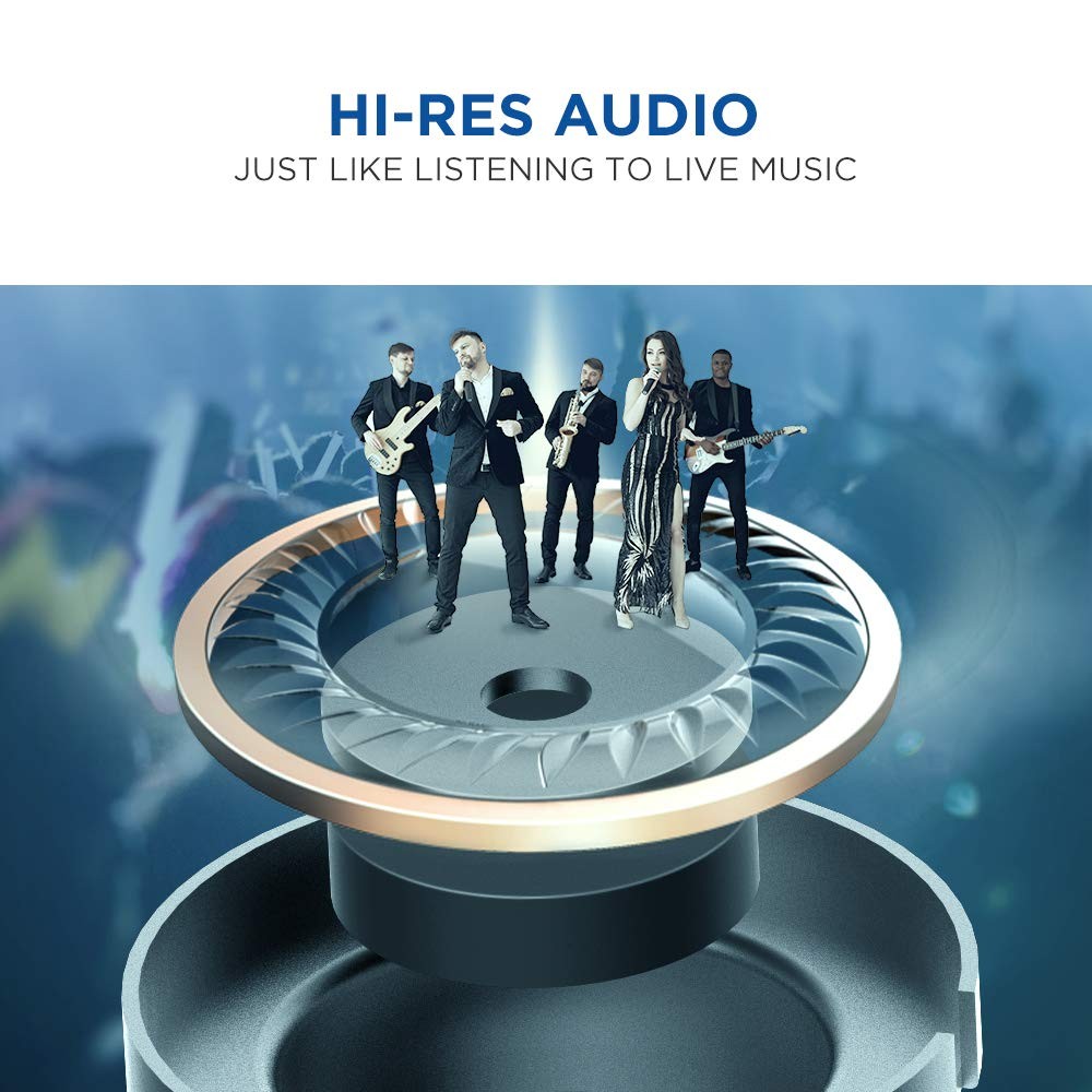 1MORE Hi-Res In-Ear Triple Driver Earphones Headphones Gold/Black (Cable Incl)