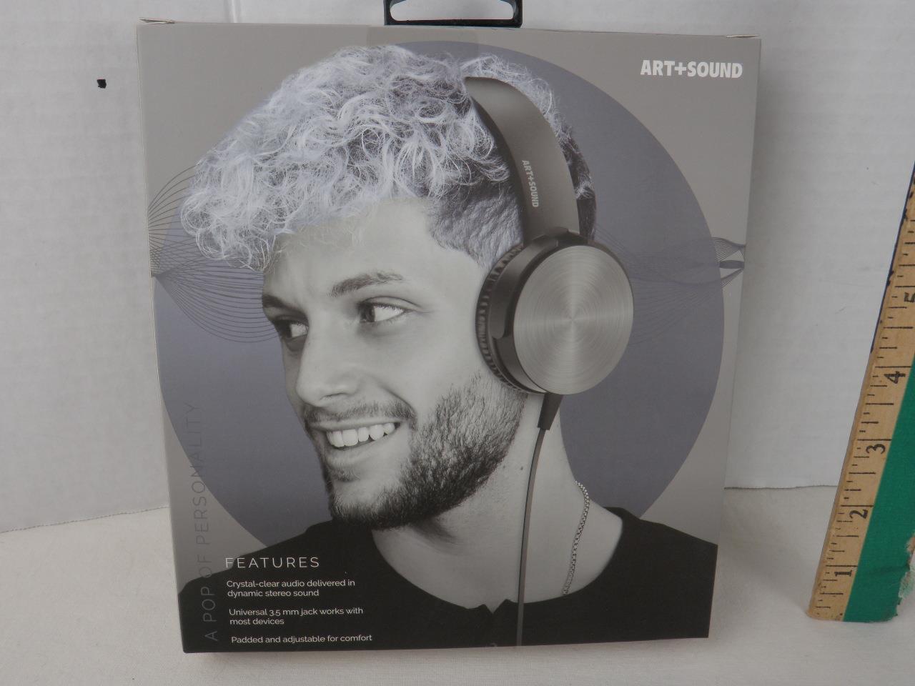 Art+Sound Pop Beat Dynamic Wired Headphones Lightweight Design 3.5mm jack
