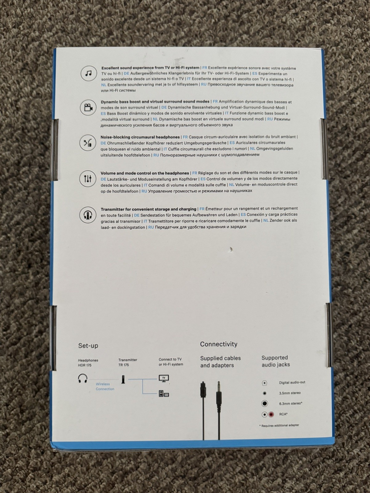 Sennheiser RS 175 Digital TV Headphones-Wireless NEW FAST SHIPPING
