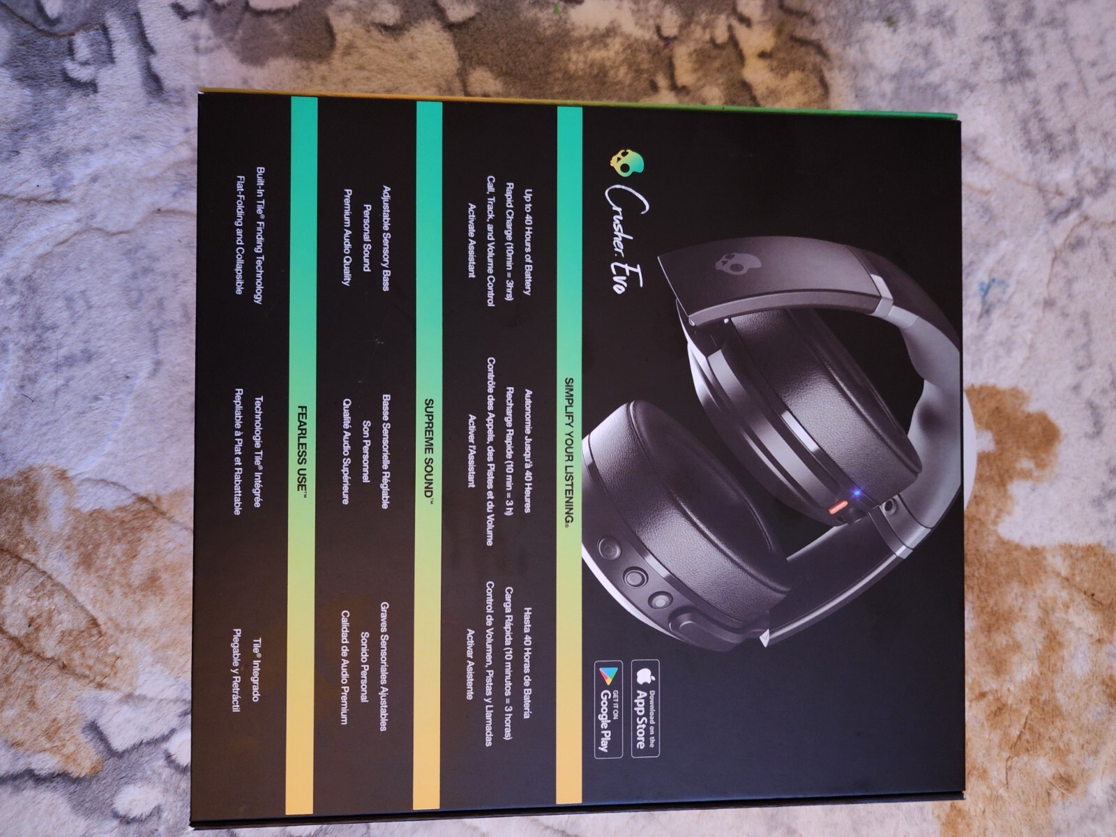 LIMITED EDITION Skullcandy Crusher Evo Wireless Over-Ear Headphone – Black