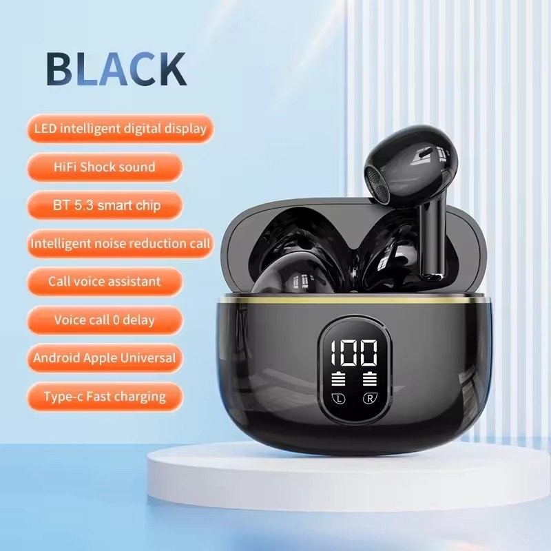 Trucker Bluetooth Headset Wireless Dual Mic Noise Cancelling Earpiece Earbuds