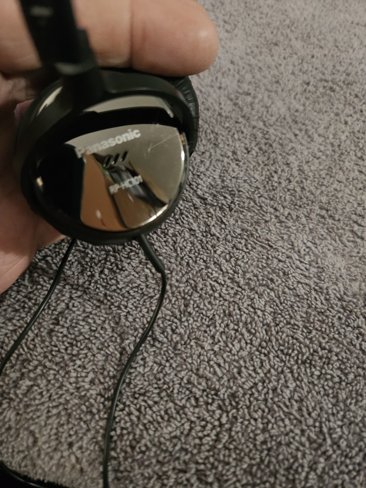 Panasonic RP-HC101 Noise Canceling Headphones – Black/Chrome