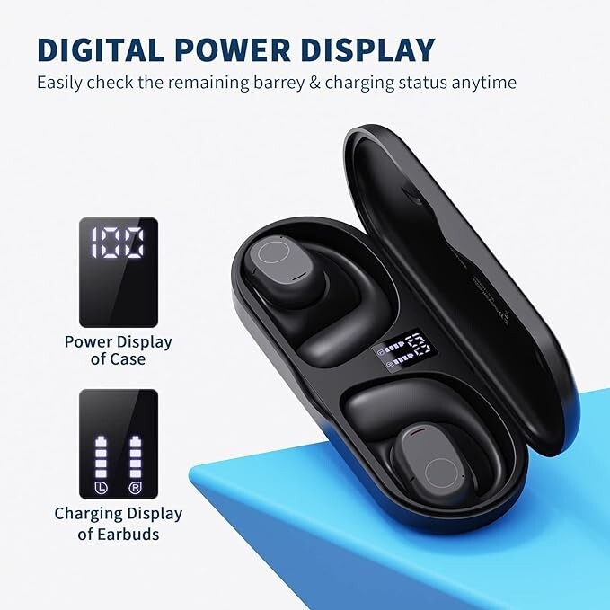 New SP05 Open Ear Bluetooth Headphones Earbuds, 40 Hours, Bluetooth 5.3