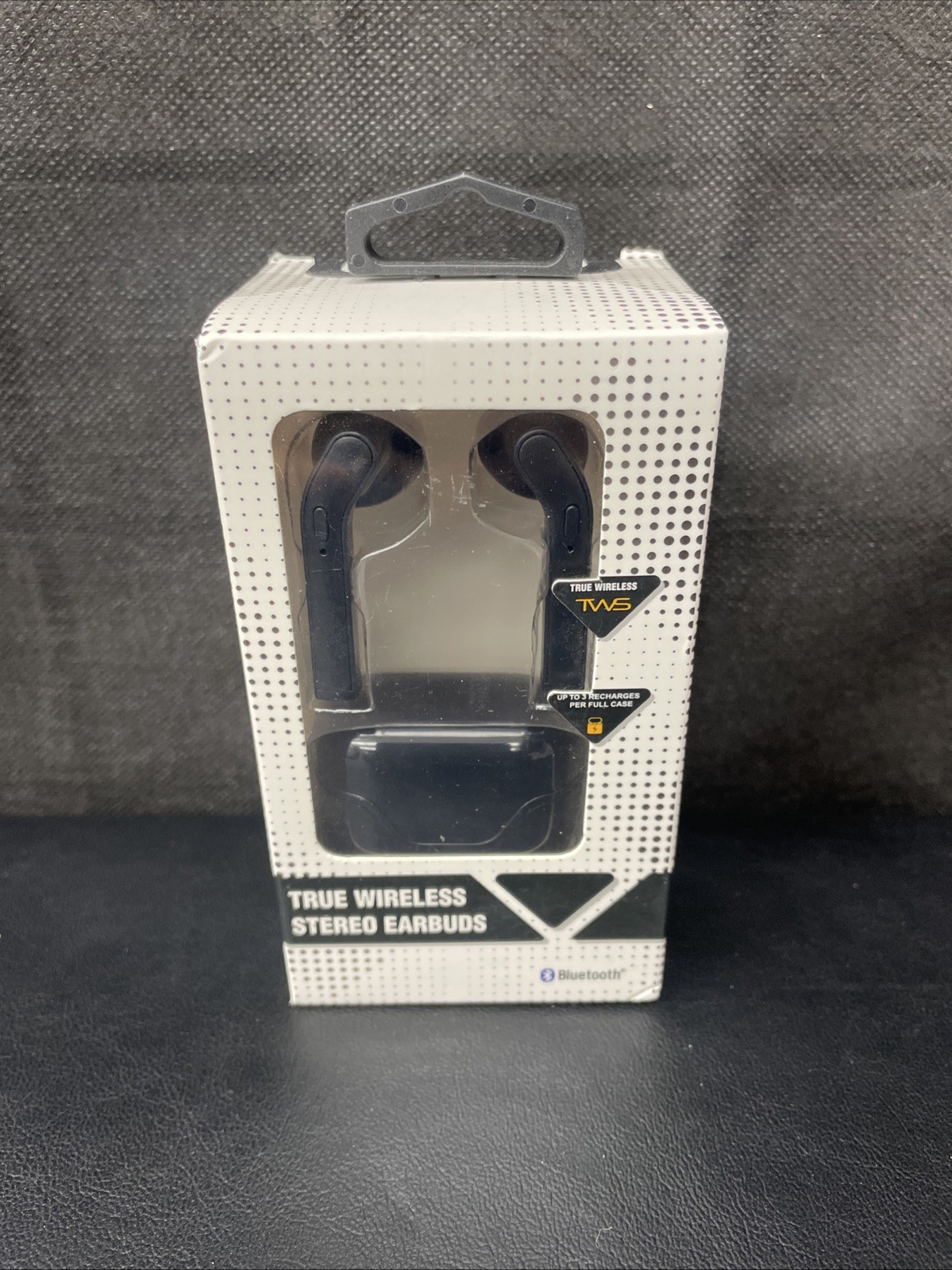 True Wireless Stereo Earbuds & Charging Case TWS Bluetooth Black, Model G0657