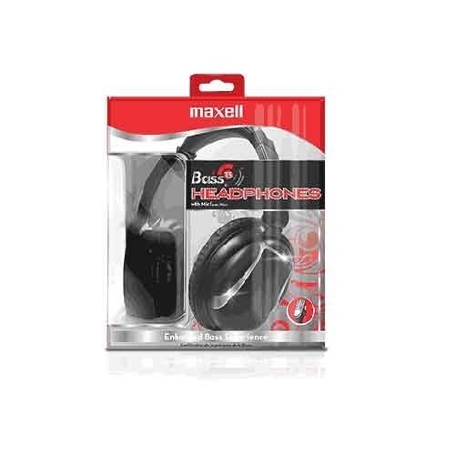 Maxell Super Bass13 Headphones Over-the-Ear Lightweight Noise Isolating Black