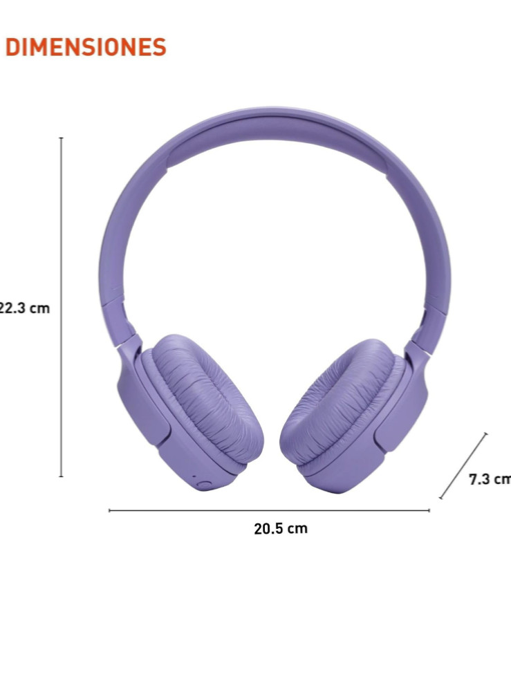 JBL Tune 520BT – Wireless On-Ear Headphones, up to 57H Battery Life and Speed Ch