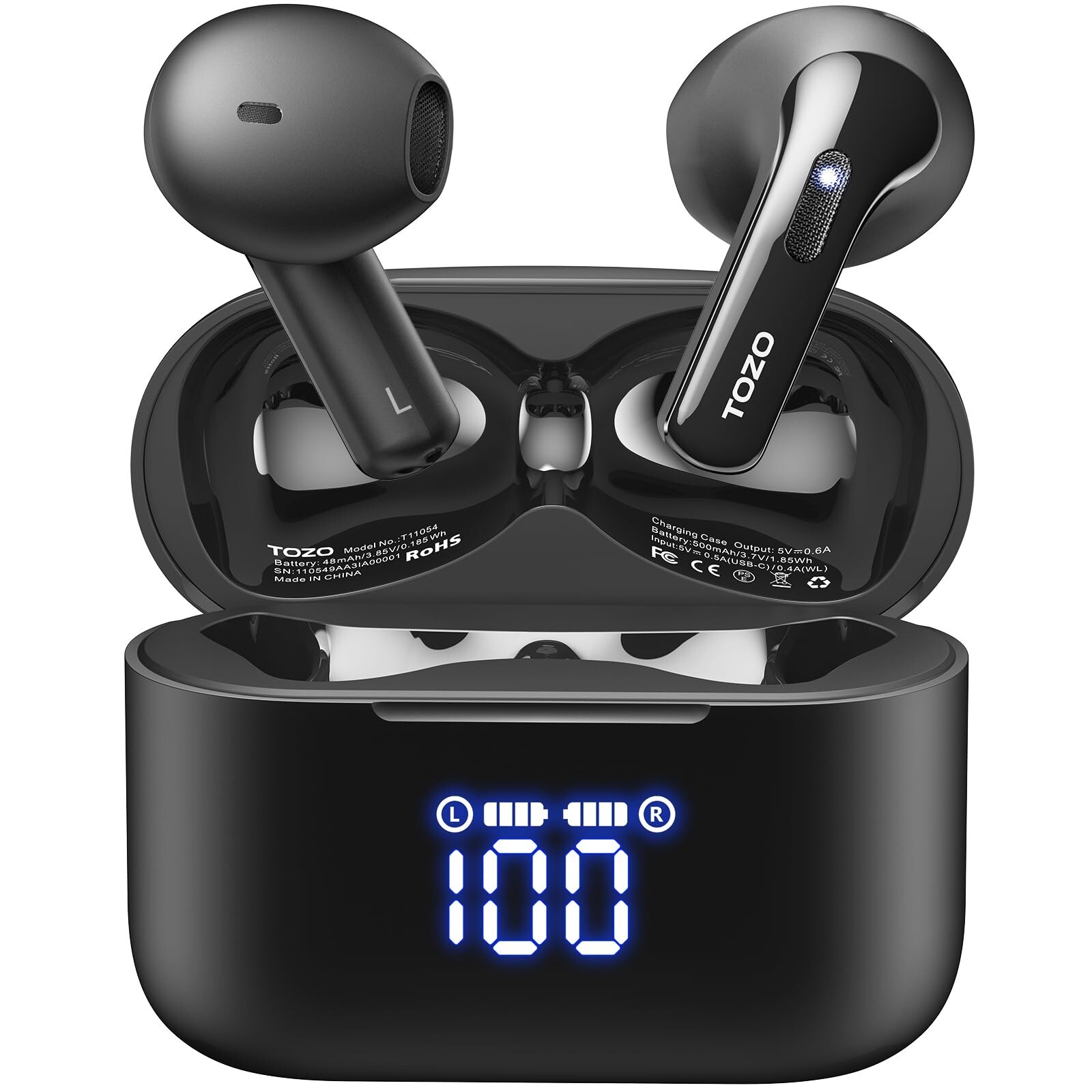 TOZO Tonal Fits(T21) Wireless Earbuds Bluetooth 5.3 Dual Mic Call Noise Cancel