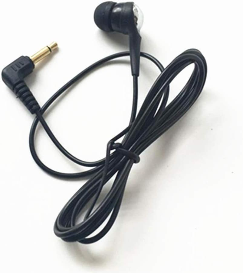 Single Side Earphone in-Ear Mono Earbuds Disposable Headphone Low Cost Black