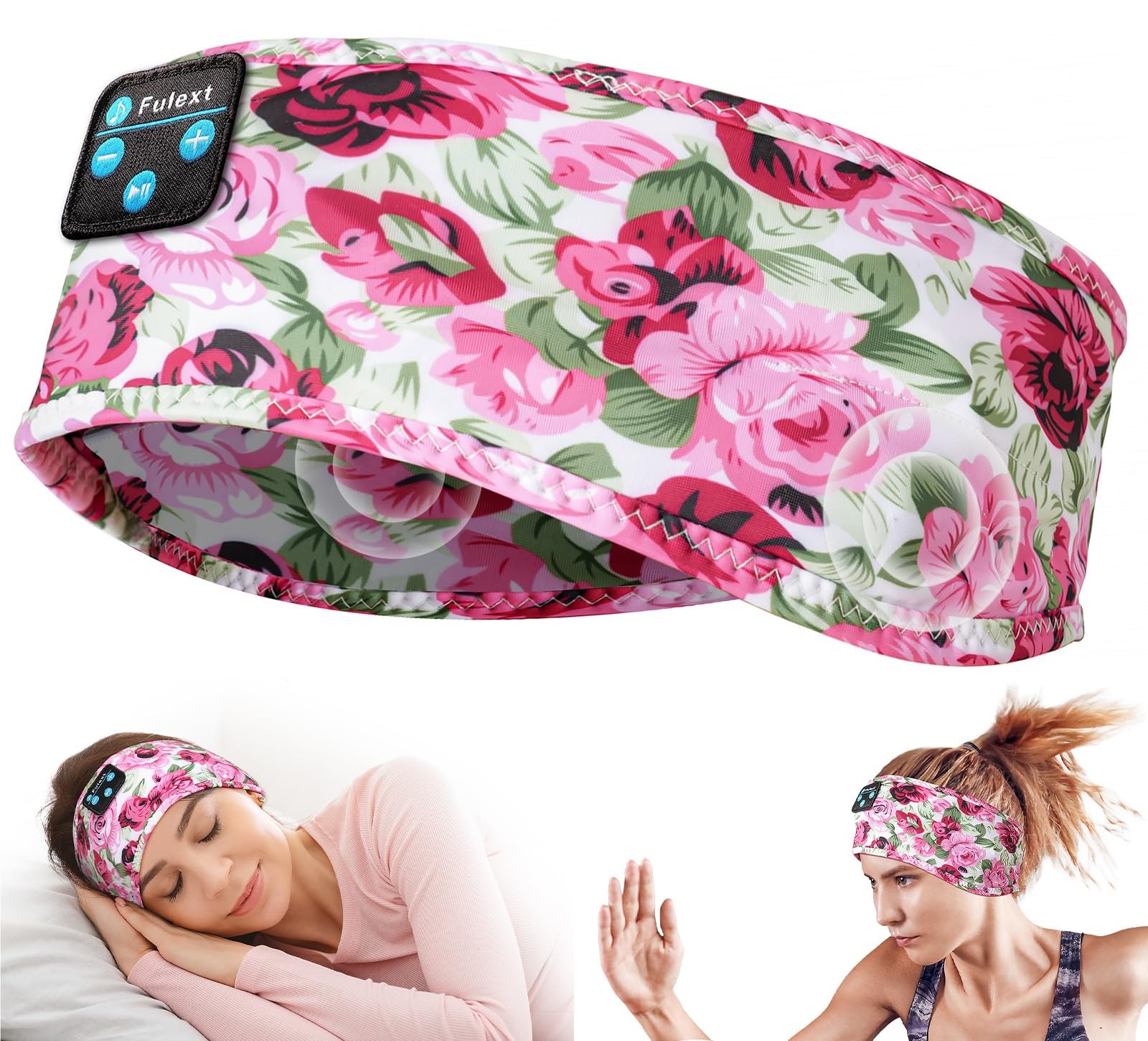 Sleeping Headphones Bluetooth Headband, Unisex-Adults Hairband Sound, Long Pl…