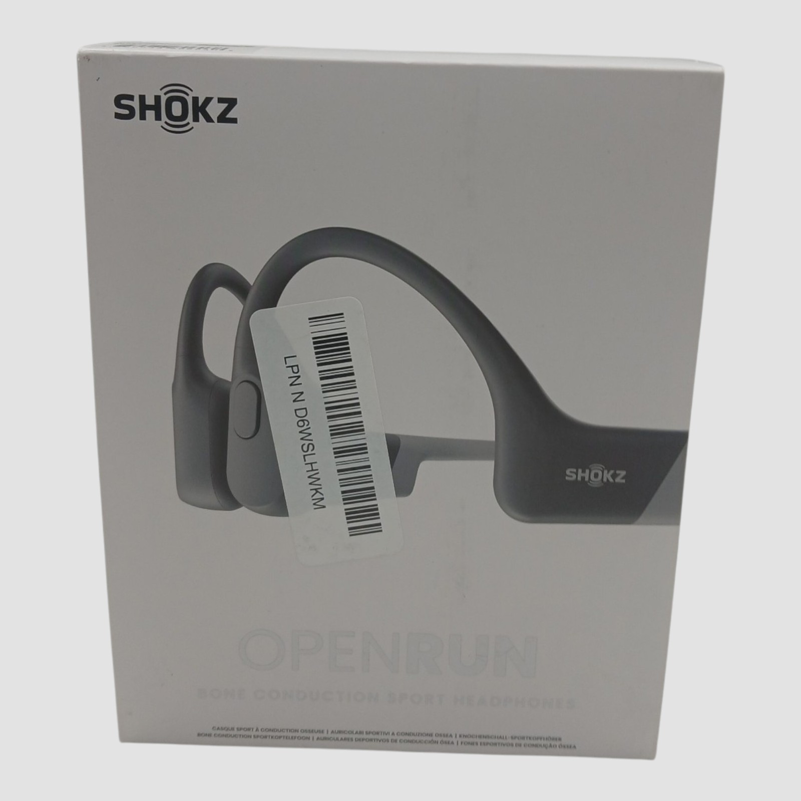Shokz Bluetooth Wireless Openrun Bone Conduction Sport Headphones (Untested)