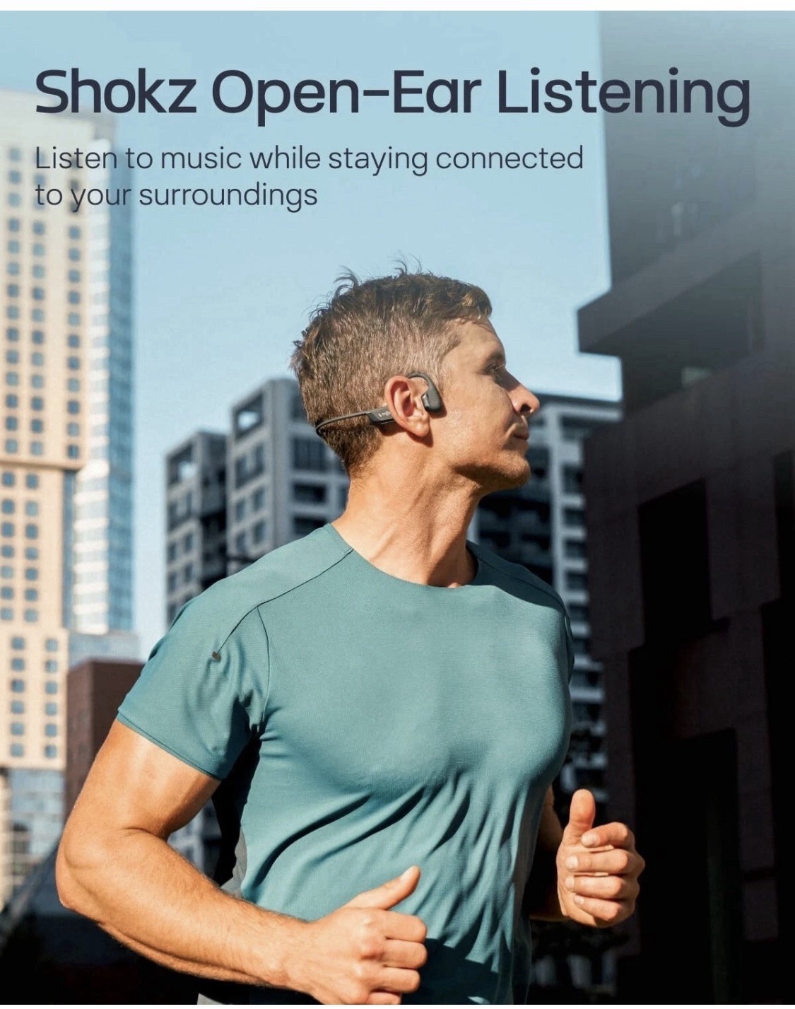 Shokz Open Run Pro 2 Mini Bone Conduction Sports Headphones – blue
