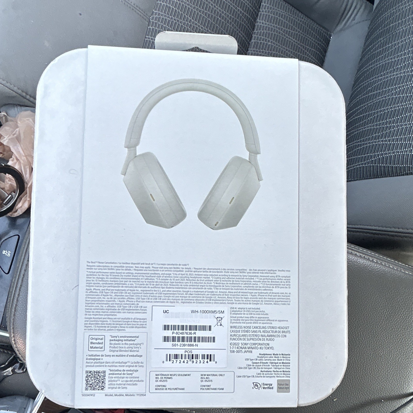 Sony WH-1000XM5 Wireless Noise Canceling Bluetooth Headphones w/ Mic White