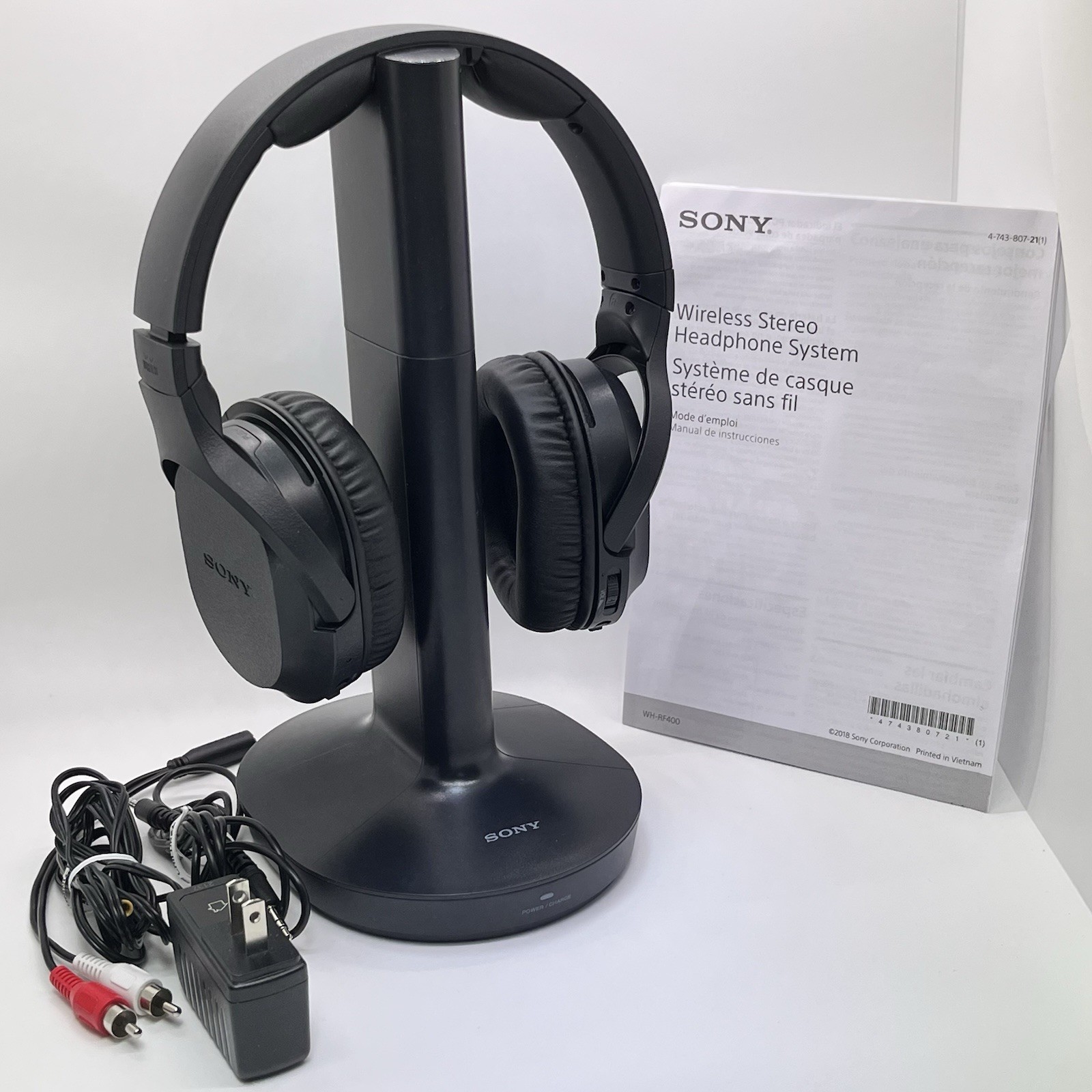 Sony WH-RF400 Wireless Home Theater Headphone System for TV – Black in Open Box
