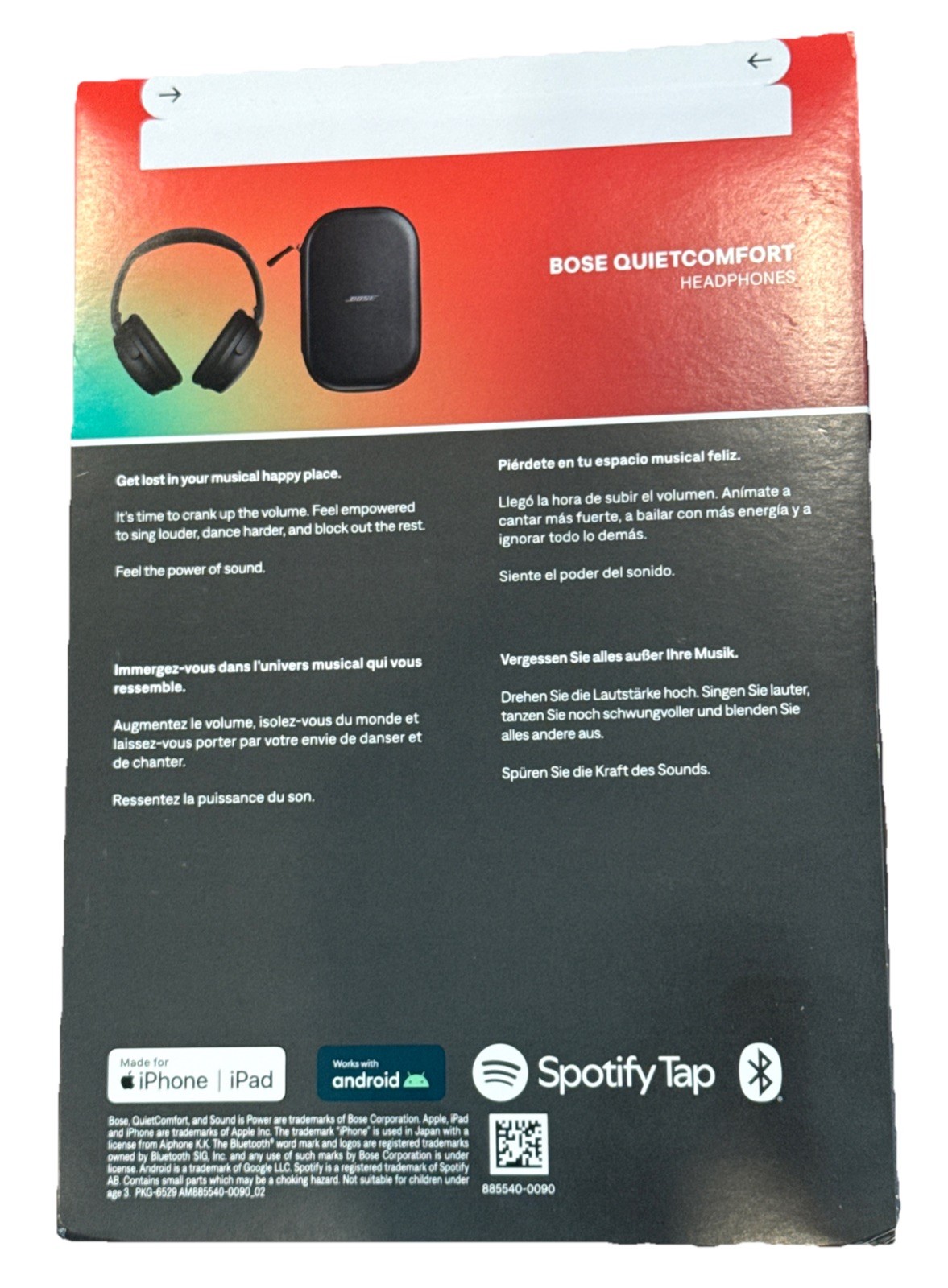 Bose 884367-0100 QuietComfort Wireless Noise Cancelling Over-the-Ear Headphones