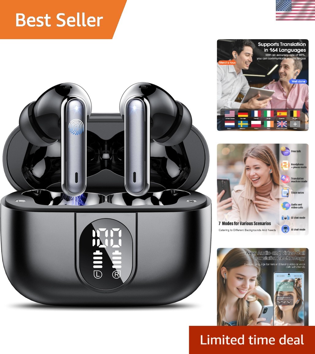 AI-Powered Translation Earbuds – Effortless Communication & Travel Companion