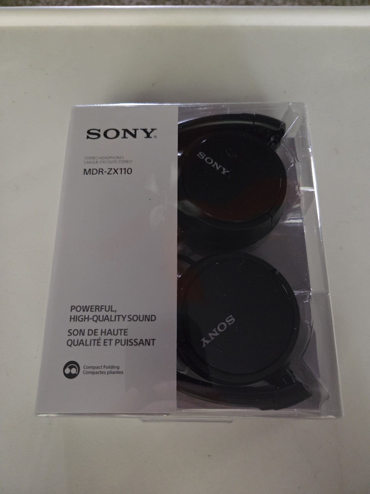 Sony MDRZX110 Monitor Black Headphones L Shaped Jack Stereo Mini Plug