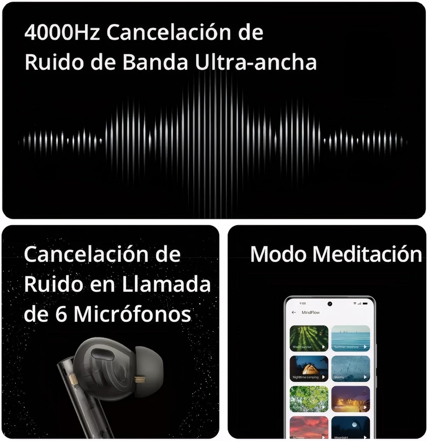realme Buds Air 6 Pro True Wireless Earbuds, 50dB Noise Silver Blue