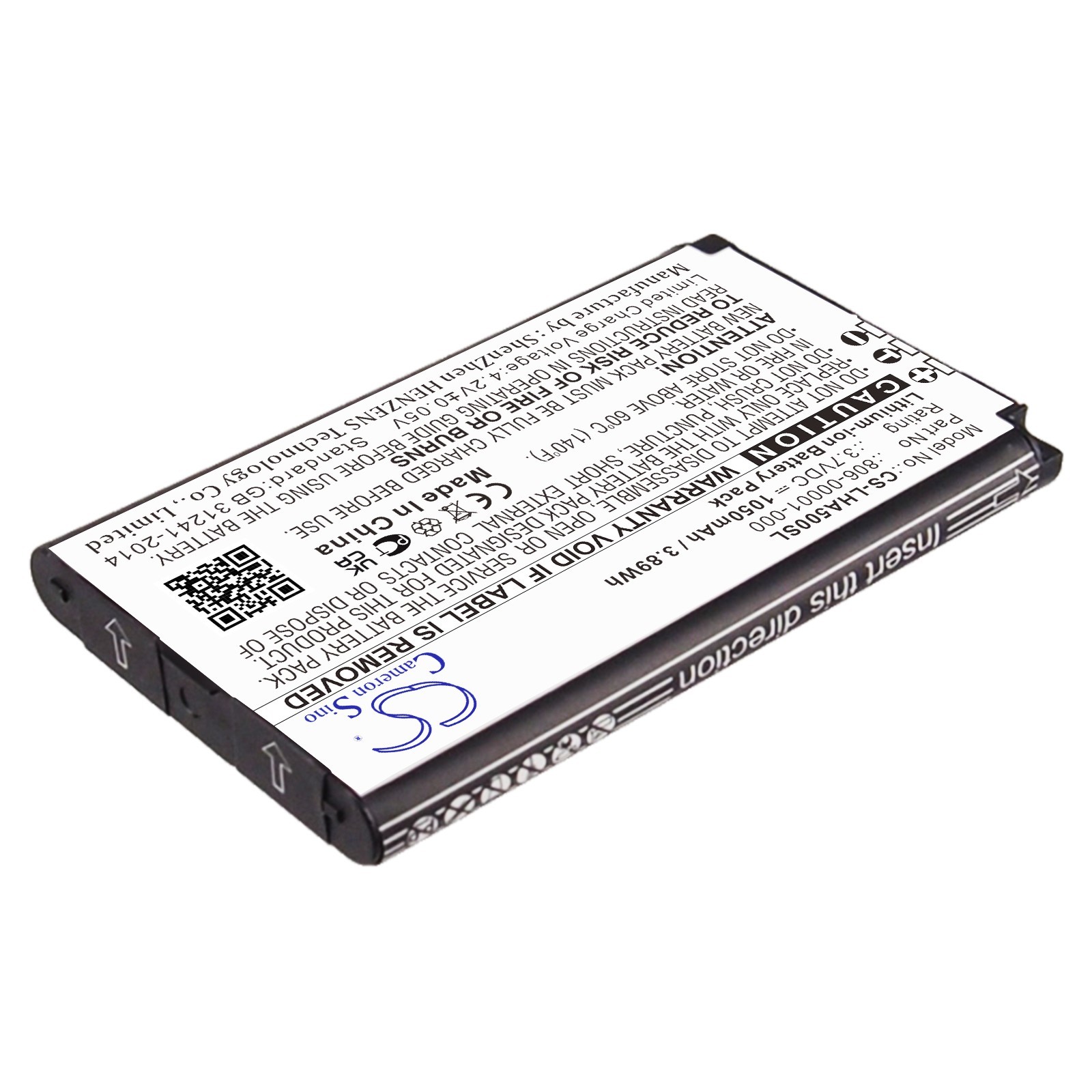 BATTERIE 1050mAh Type 806-00001-000 For Lightspeed Aviation Tango A500