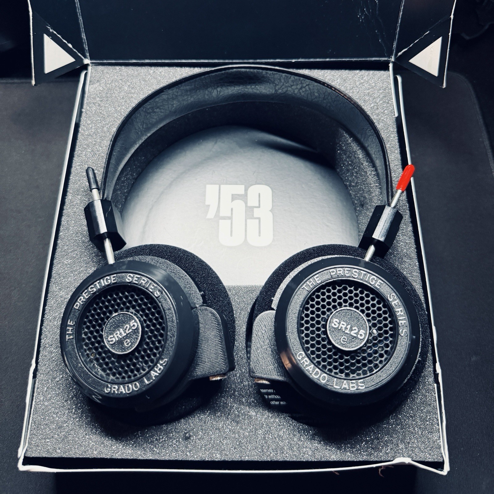 Grado SR125 Prestige Open-Back On-Ear Headphones with DETACHABLE WIRE MOD.