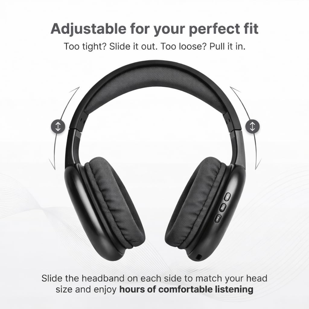iJoy Ultra Wireless Headphones with Microphone- Rechargeable Assorted Colors