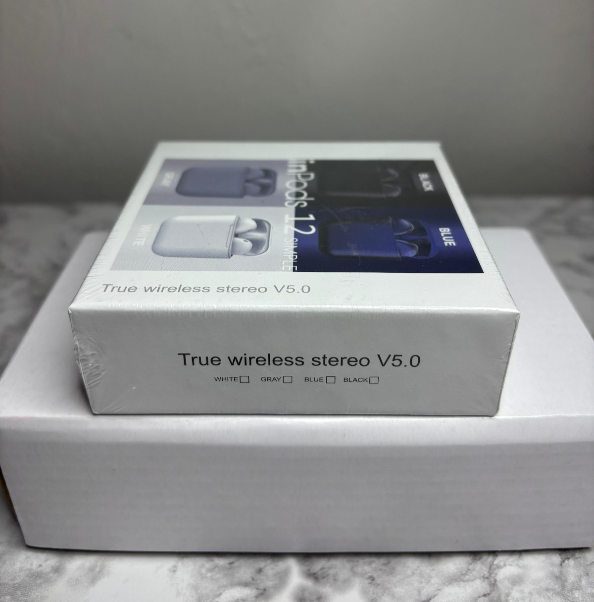 InPods 12 Simple Wireless Stereo Earbuds V5.0 for Android/ios/BT5.0 Blue
