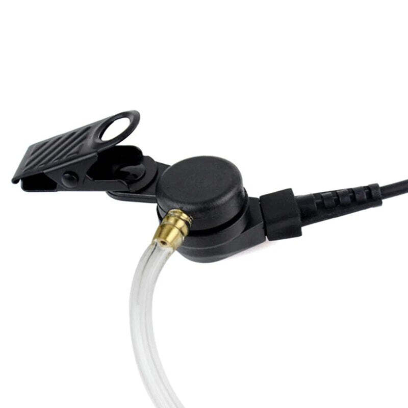 Straight Listen Only Transparent Flexible Acoustic Tube Earpiece 3.5mm Earphone