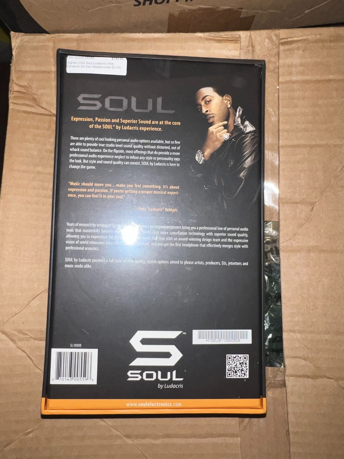Soul by Ludacris SL100 Ultra Dynamic In-Ear Headphones (Blue & Black) WIRED