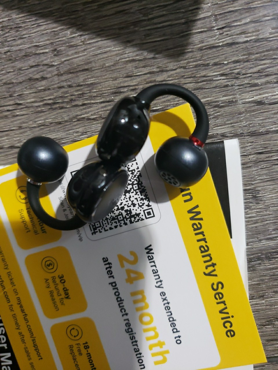 EarFun Clip Open Ear Earbuds, Wireless Clip On Headphones