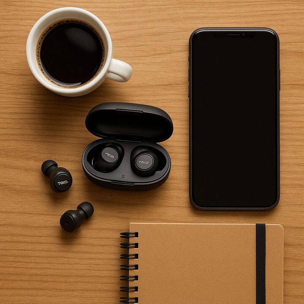 TOZO E1 True Wireless Stereo Earbuds In-Ear Bluetooth TWS Pebble Case
